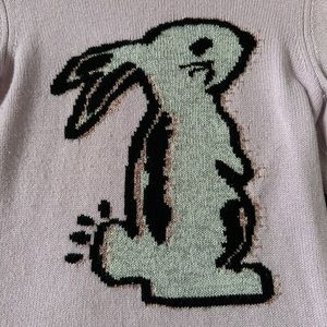 Coach by Selena Gomez, pink bunny sweater, Sz xs